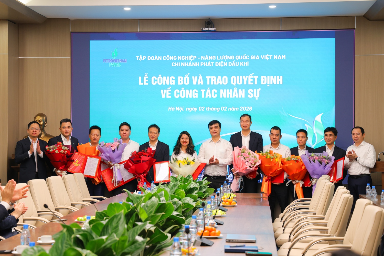 PVPGB công bố, trao quyết định bổ nhiệm cán bộ lãnh đạo các phòng