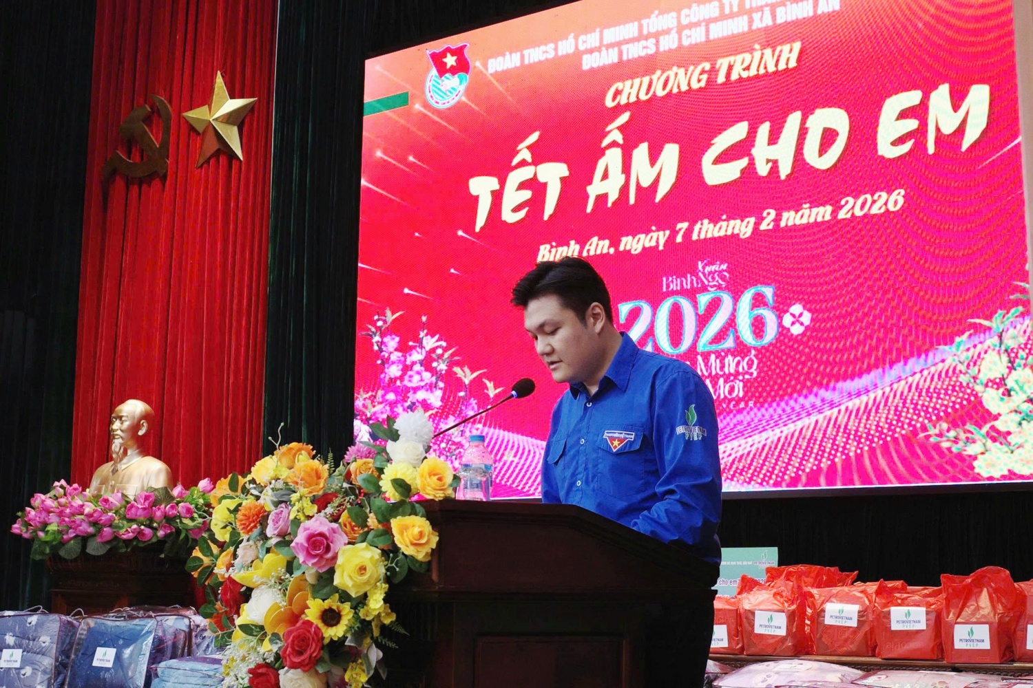 Đồng chí Chử Xuân Anh – Bí thư Đoàn PVEP phát biểu khai mạc