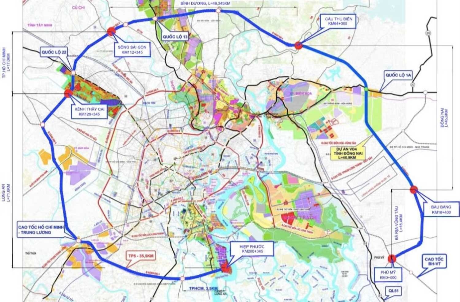 Năm 2026 khởi công Vành đai 4   trục giao thông liên vùng lớn nhất Đông Nam Bộ