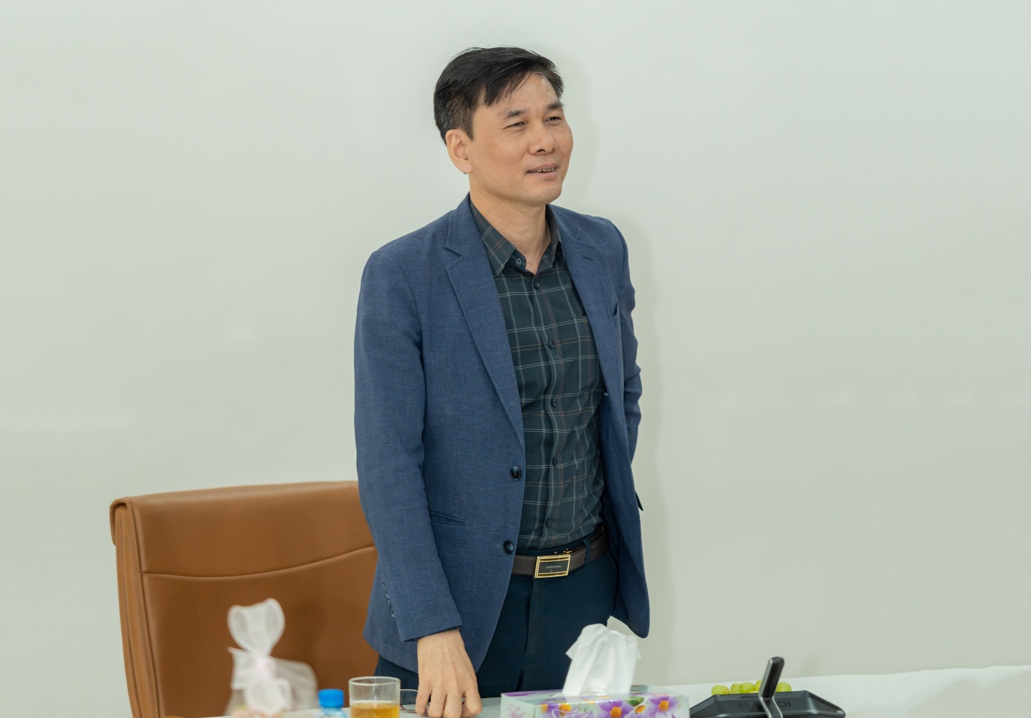 Ông Nguyễn Duyên Cường - Giám đốc Chi nhánh gửi lời tri ân sâu sắc đến toàn thể nữ CBCNV PVNDB