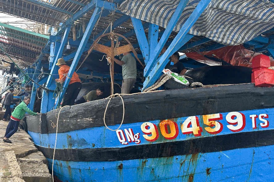 Quảng Ngãi: Ứng cứu 36 thuyền viên sau 2 ngày lênh đênh trên biển Quảng Ngãi: Ứng cứu 36 thuyền viên sau 2 ngày lênh đênh trên biển