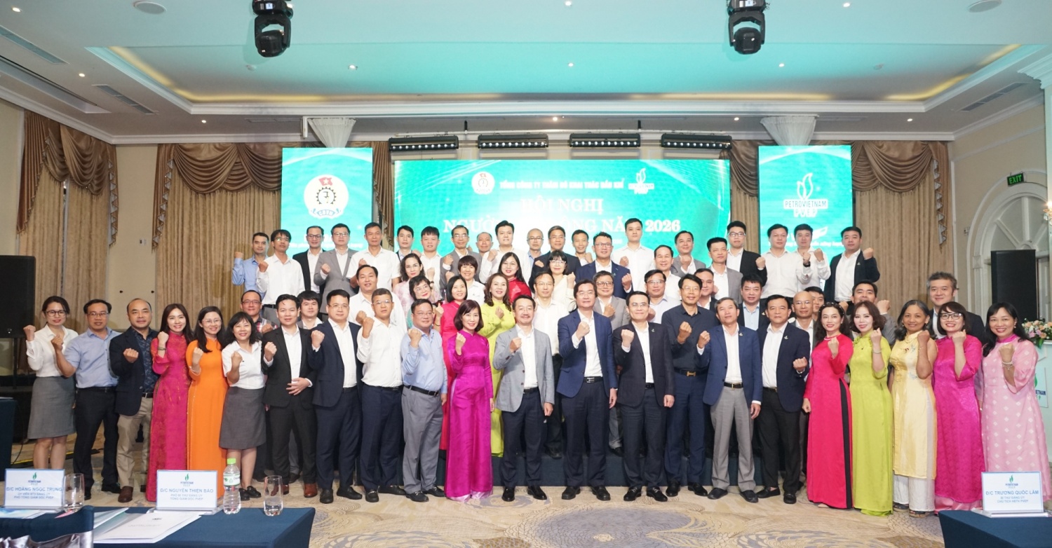 Hội nghị Người lao động PVEP 2026: Đồng thuận mục tiêu, phát động thi đua hoàn thành kế hoạch năm Hội nghị Người lao động PVEP 2026: Đồng thuận mục tiêu, phát động thi đua hoàn thành kế hoạch năm