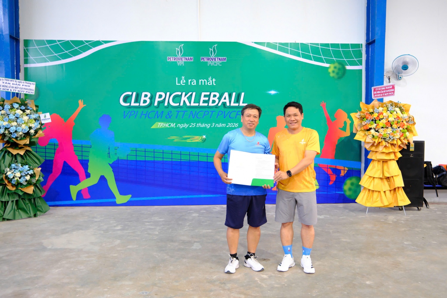 CLB Pickleball VPI Hồ Chí Minh và Trung tâm Nghiên cứu & Phát triển PVCFC.