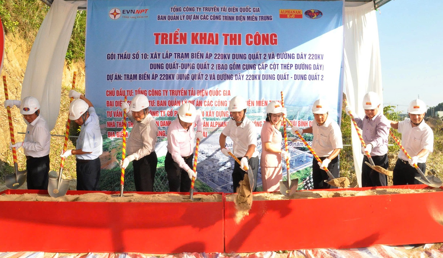 Triển khai thi công Dự án truyền tải đảm bảo cung cấp điện cho tỉnh Quảng Ngãi Triển khai thi công Dự án truyền tải bảo đảm cung cấp điện cho tỉnh Quảng Ngãi