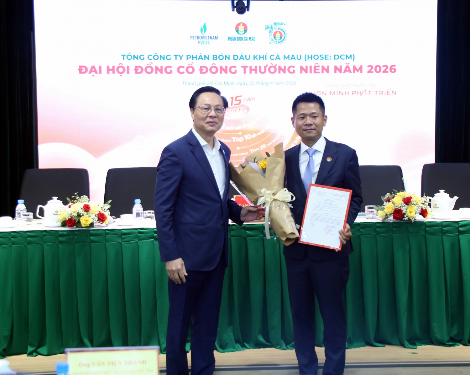 PVCFC có Chủ tịch HĐQT và Tổng Giám đốc mới