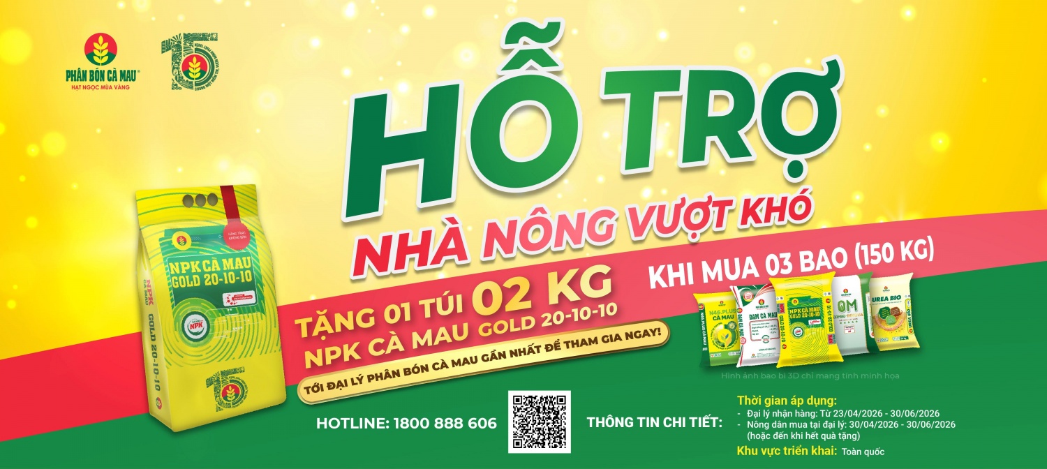 Phân bón Cà Mau triển khai chương trình “Hỗ trợ nhà nông vượt khó” trên toàn quốc Phân bón Cà Mau triển khai chương trình “Hỗ trợ nhà nông vượt khó” trên toàn quốc