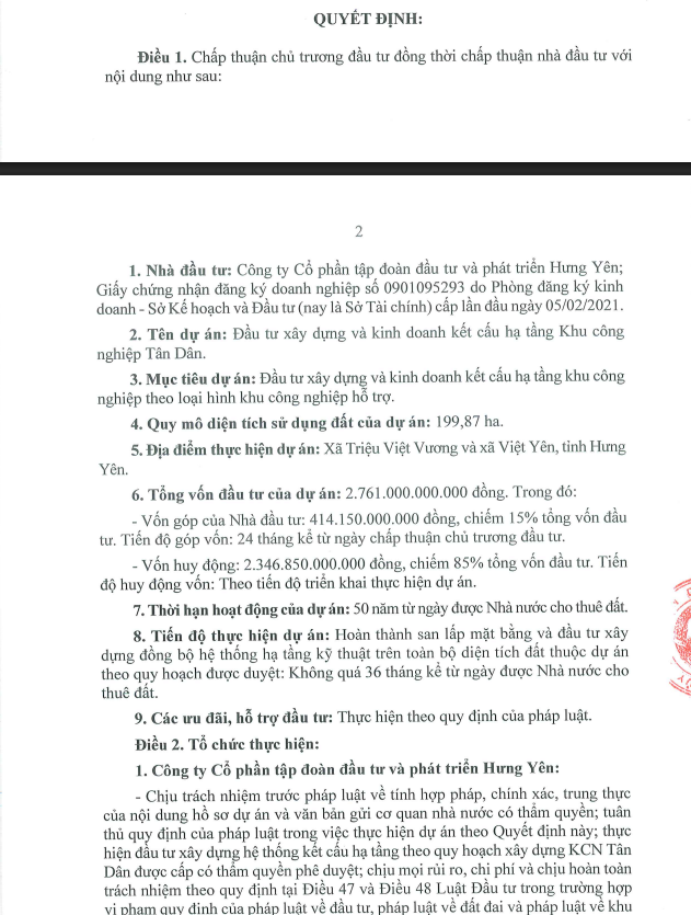 Hưng Yên: Chuyển đổi gần 150ha đất nông nghiệp làm khu công nghiệp hơn 2.700 tỷ đồng Hưng Yên: Chuyển đổi gần 150ha đất nông nghiệp làm khu công nghiệp hơn 2.700 tỷ đồng