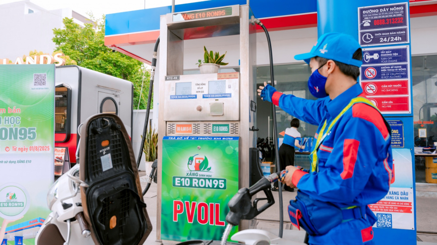 PVOIL bán thử nghiệm xăng E10 từ 1/8/2025 PVOIL bán thử nghiệm xăng E10 từ 1/8/2025