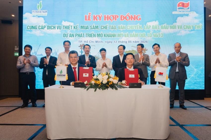 Ký kết hợp đồng EPCI Dự án Phát triển Mỏ Khánh Mỹ - Đầm Rơi, Lô 46/13 PVEP Khánh Mỹ và Vietsovpetro ký kết hợp đồng EPCI dự án Phát triển mỏ Khánh Mỹ - Đầm Dơi