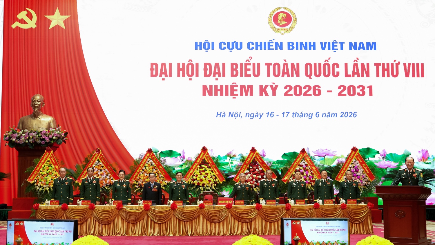 Đoàn đại biểu Hội CCB Petrovietnam tham dự Phiên thứ nhất Đại hội đại biểu Hội CCB Việt Nam lần thứ VIII