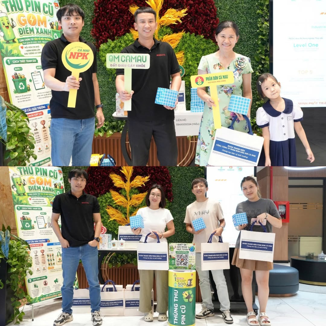 PVCFC lan tỏa lối sống xanh qua chương trình “Thu pin cũ - Gom điểm xanh”