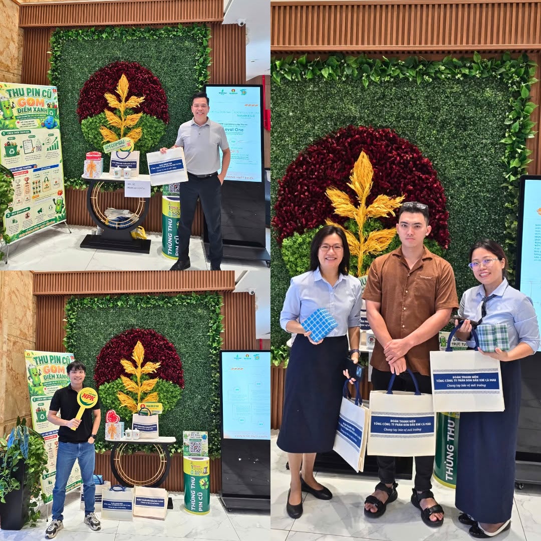 PVCFC lan tỏa lối sống xanh qua chương trình “Thu pin cũ - Gom điểm xanh”