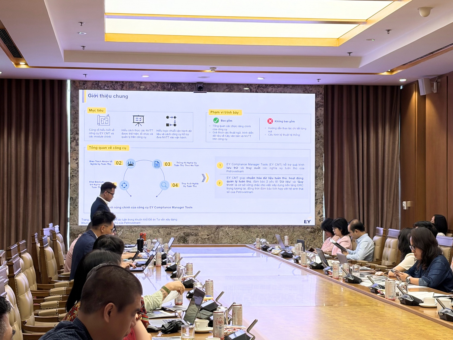 Petrovietnam đào tạo về phương pháp xây dựng, quy trình cập nhật và công cụ quản lý danh mục nghĩa vụ tuân thủ và cây văn bản