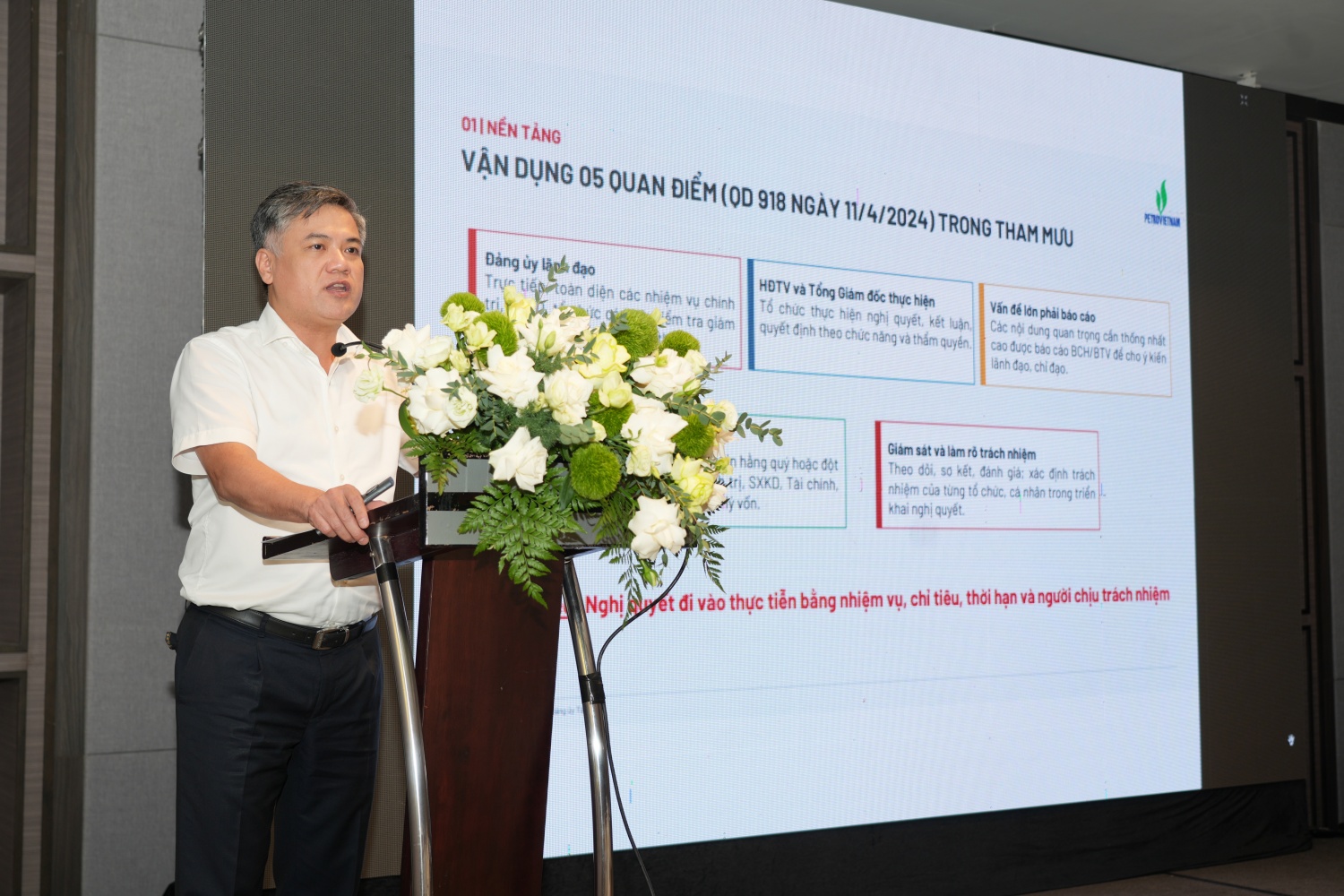 Petrovietnam nâng cao hiệu quả quản trị việc ban hành và tổ chức thực hiện nghị quyết