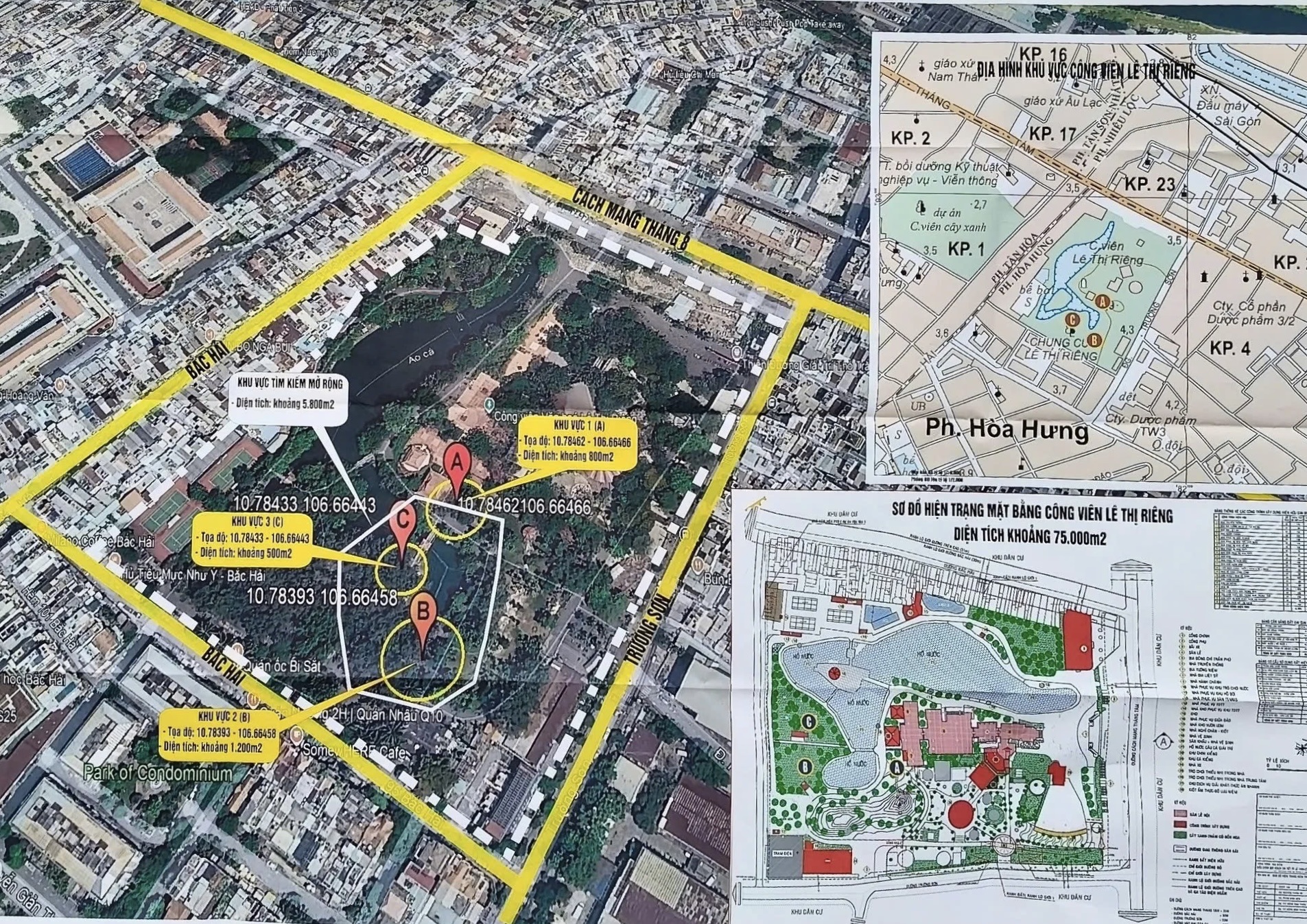 Thông tin mới về việc tìm kiếm, xác định rãnh mộ tập thể liệt sĩ tại Công viên Lê Thị Riêng
