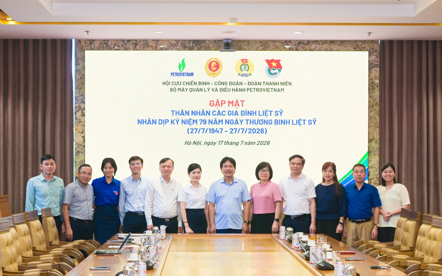 Hội CCB, Công đoàn, Đoàn Thanh niên Bộ máy QL&ĐH gặp mặt các cán bộ là thân nhân gia đình liệt sĩ