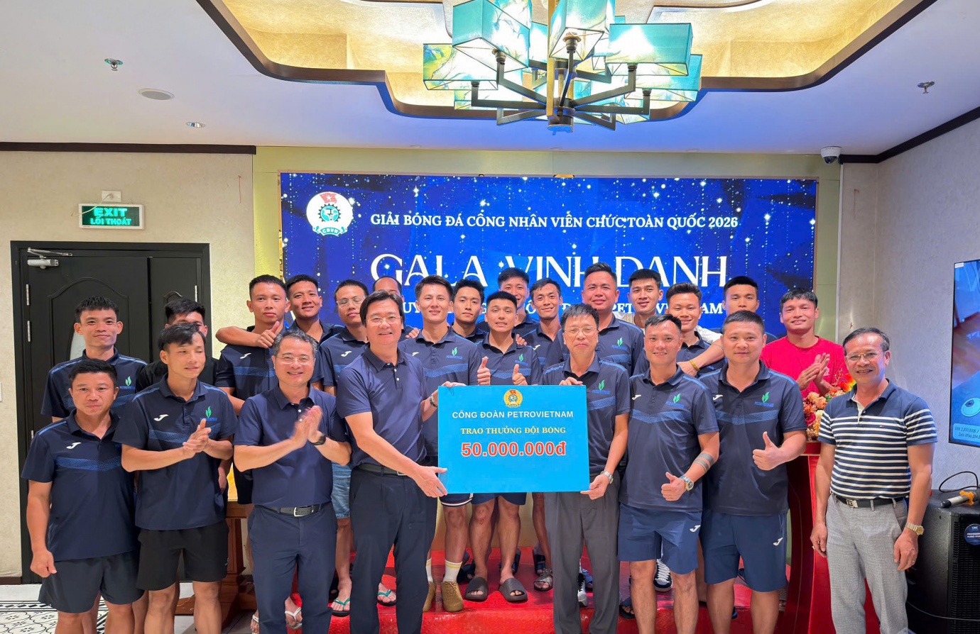 Đội bóng Công đoàn Petrovietnam đạt Huy chương Bạc tại Giải bóng đá công nhân, viên chức Việt Nam 2026