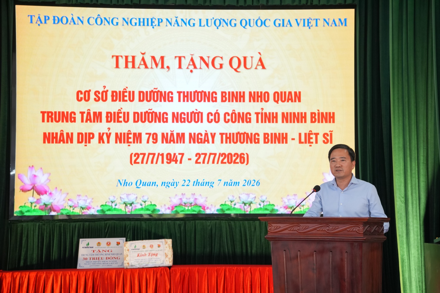 Petrovietnam tri ân các thương binh đang điều dưỡng tại Ninh Bình