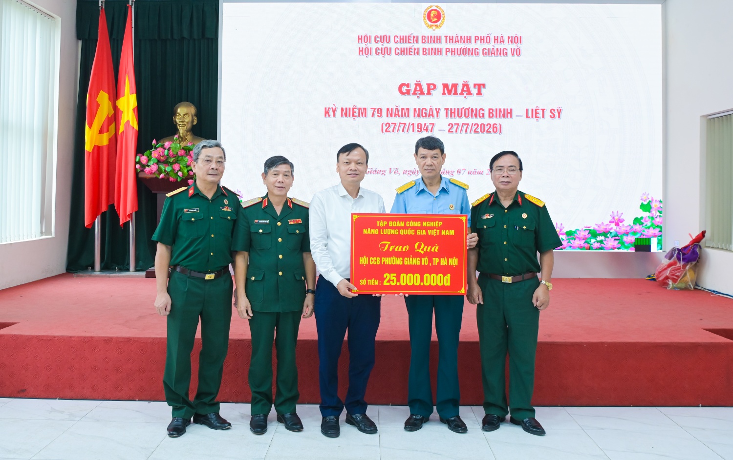 Hội CCB Petrovietnam tri ân thương binh, gia đình chính sách tại phường Giảng Võ Hội CCB Petrovietnam tri ân thương binh, gia đình chính sách tại phường Giảng Võ
