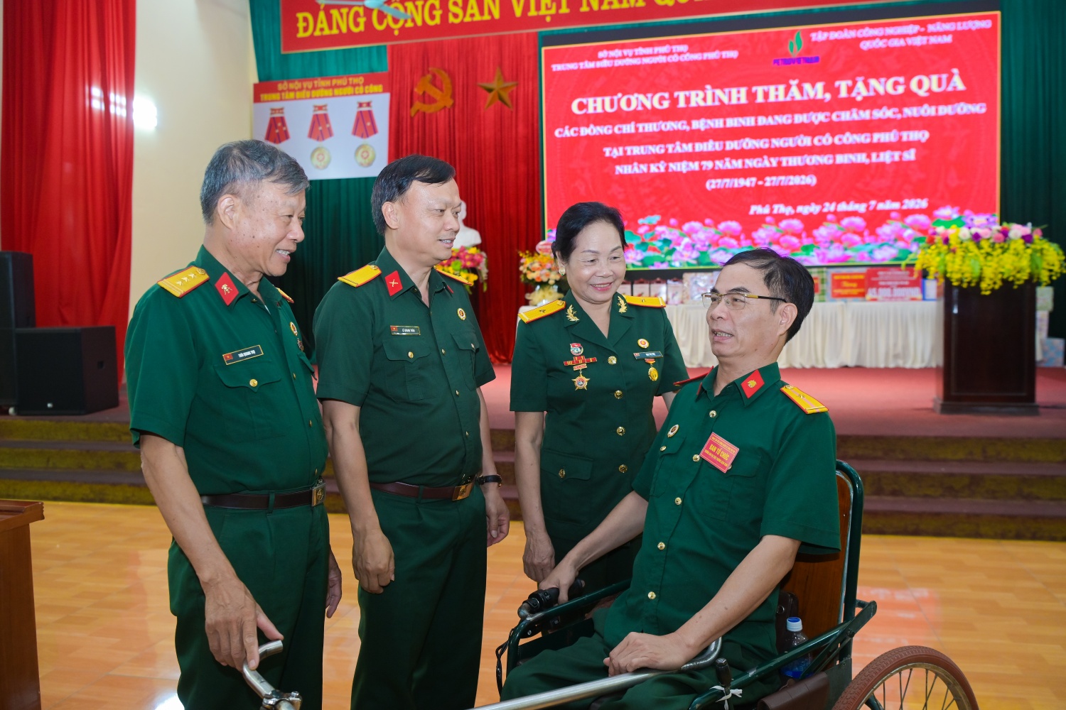 Petrovietnam tri ân thương, bệnh binh tại Trung tâm Điều dưỡng người có công tỉnh Phú Thọ