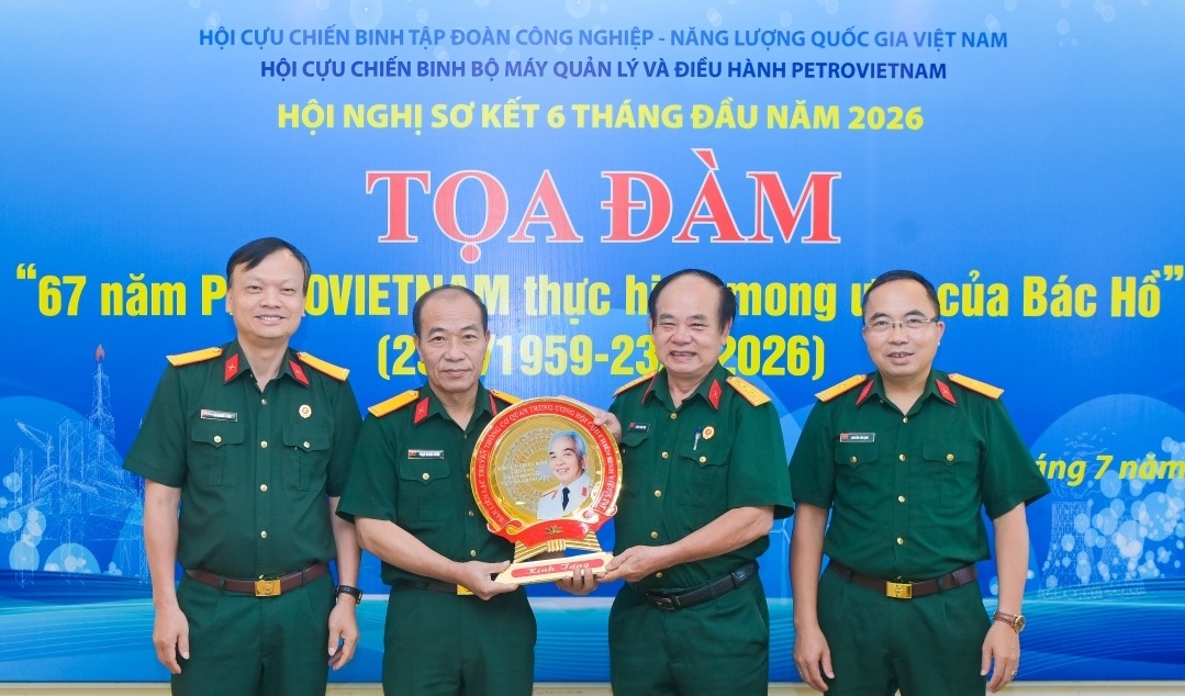 Hội CCB BMQL&ĐH Petrovietnam phát huy vai trò tiên phong, gương mẫu, hoàn thành tốt nhiệm vụ 6 tháng đầu năm 2026