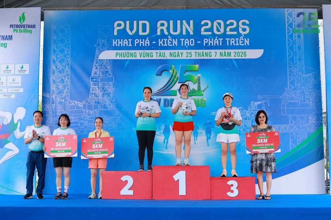 PVD RUN 2026: Hơn 1.600 vận động viên cùng lan tỏa tinh thần “Khai phá - Kiến tạo - Phát triển”