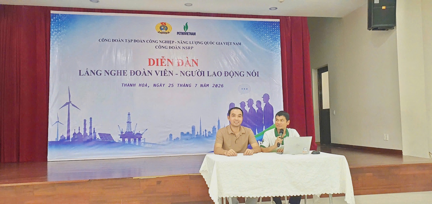 Diễn đàn “Lắng nghe đoàn viên – Người lao động nói” được Công đoàn NSRP tổ chức với mục tiêu hướng mạnh hoạt động về cơ sở, lấy người lao động làm trung tâm