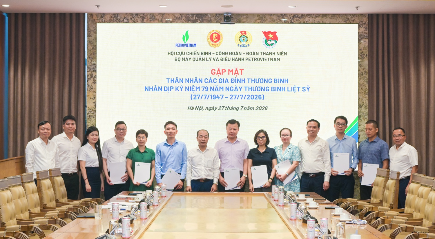 Petrovietnam gặp mặt, tri ân con thương binh, bệnh binh và gia đình chính sách tại Bộ máy Quản lý Điều hành