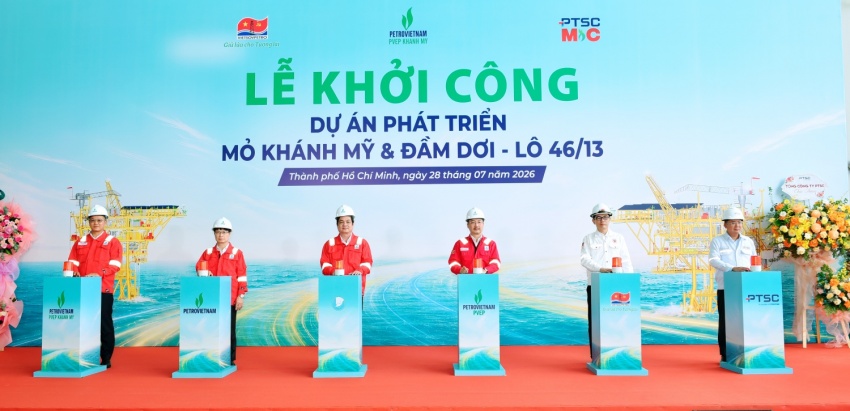 Khởi công dự án Phát triển Mỏ Khánh Mỹ và Đầm Dơi, Lô 46/13