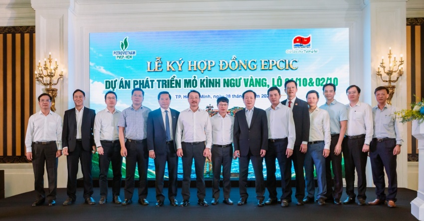 PVEP-HCM và Vietsovpetro ký kết hợp đồng EPCIC Dự án phát triển mỏ Kình Ngư Vàng (Lô 01/10&02/10)