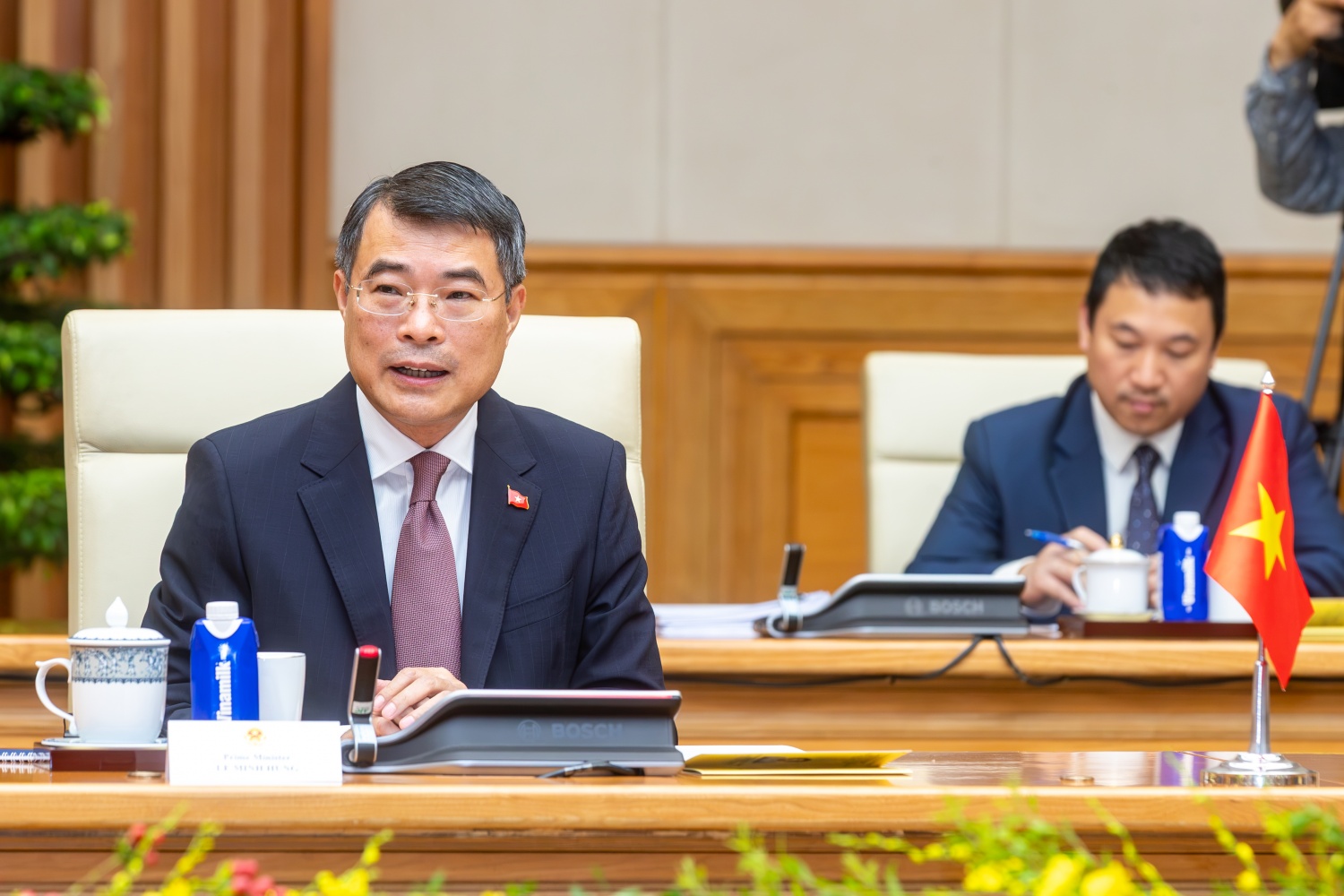 Thủ tướng Lê Minh Hưng hội kiến Chủ tịch Quốc hội Campuchia Thủ tướng Lê Minh Hưng hội kiến Chủ tịch Quốc hội Campuchia