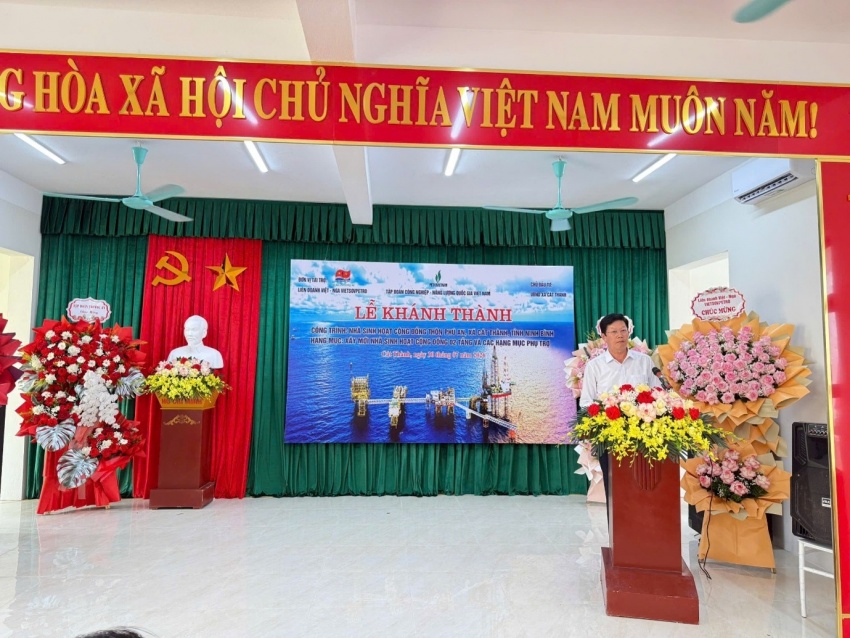Vietsovpetro khánh thành Nhà sinh hoạt cộng đồng tại Cát Thành - Ninh Bình