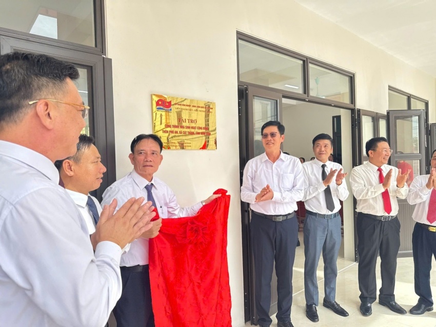 Vietsovpetro khánh thành Nhà sinh hoạt cộng đồng tại Cát Thành - Ninh Bình