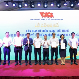 Đảng bộ Bộ máy QL&ĐH Petrovietnam kiện toàn tổ chức bộ máy các tổ chức đảng trực thuộc