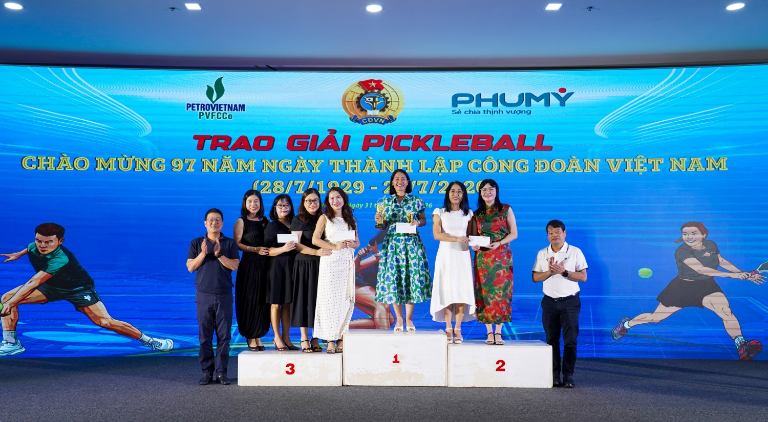 Công đoàn PVFCCo - Phú Mỹ sôi nổi giao lưu pickleball kỷ niệm 97 năm Ngày thành lập Công đoàn Việt Nam Công đoàn PVFCCo - Phú Mỹ tổ chức Giải pickleball chào mừng 97 năm Ngày thành lập Công đoàn Việt Nam