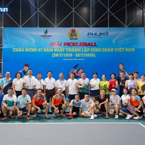 [VIDEO] Công đoàn PVFCCo - Phú Mỹ sôi nổi giao lưu pickleball chào mừng 97 năm Ngày thành lập Công đoàn Việt Nam