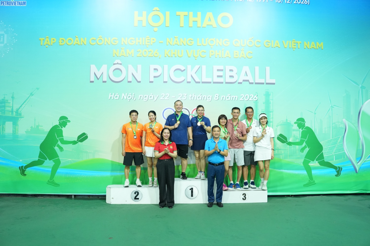 Dấu ấn Bộ máy QL&ĐH PETROVIETNAM tại Hội thao khu vực phía Bắc