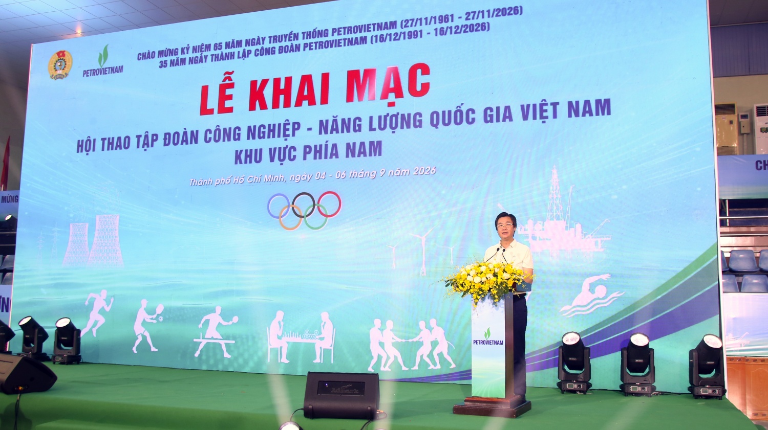 Sôi động Lễ khai mạc Hội thao Petrovietnam năm 2026 khu vực phía Nam