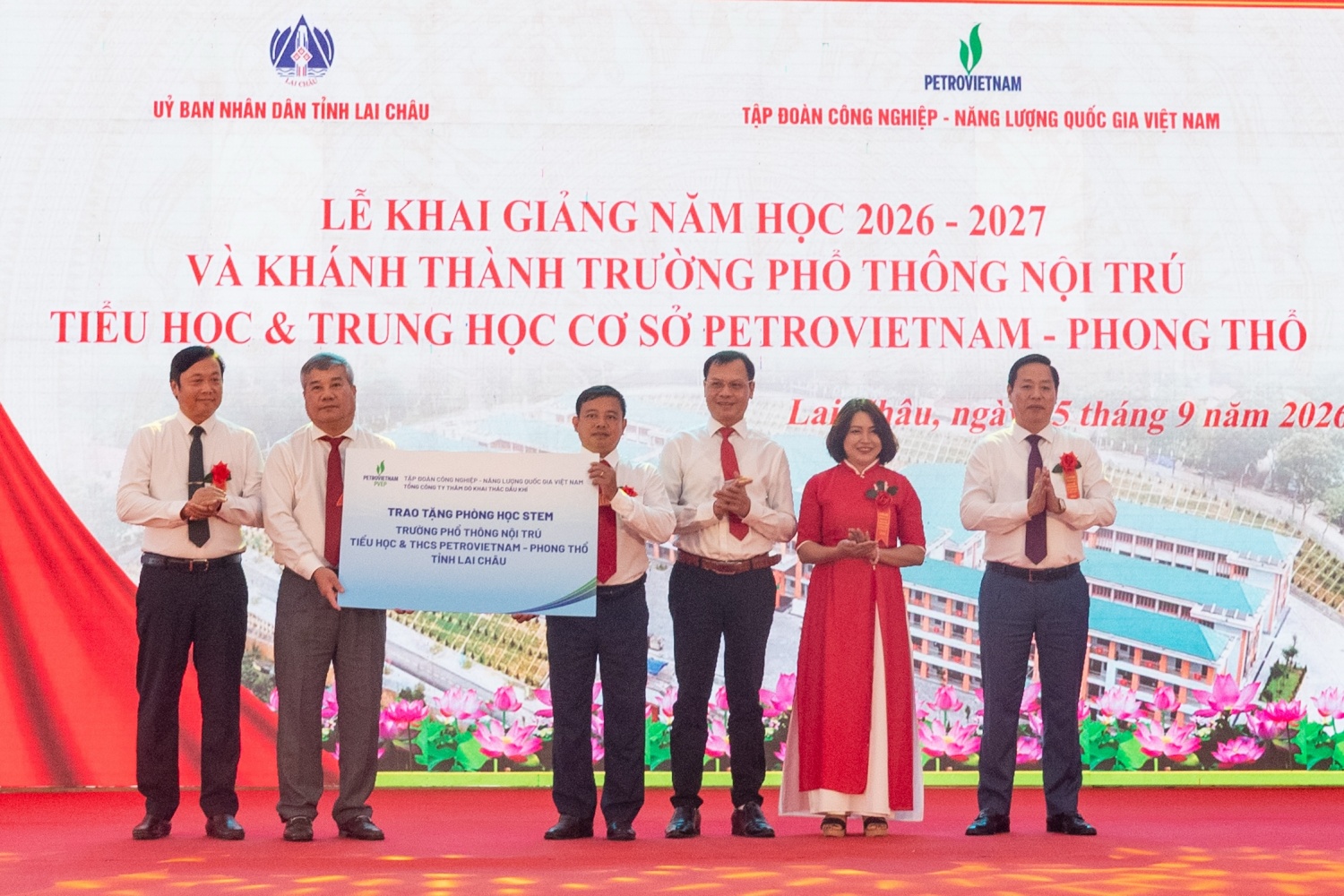 Khai giảng và khánh thành Trường PETROVIETNAM - Phong Thổ (Lai Châu): Điểm tựa cho ước mơ và khát vọng bay xa