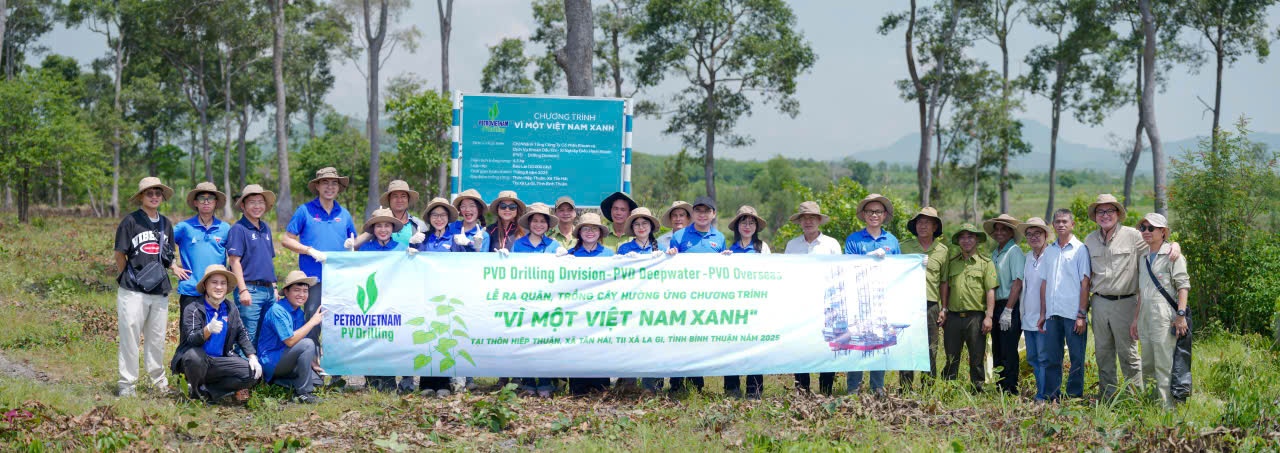 PV Drilling hưởng ứng tích cực chương trình “Vì một Việt Nam xanh”