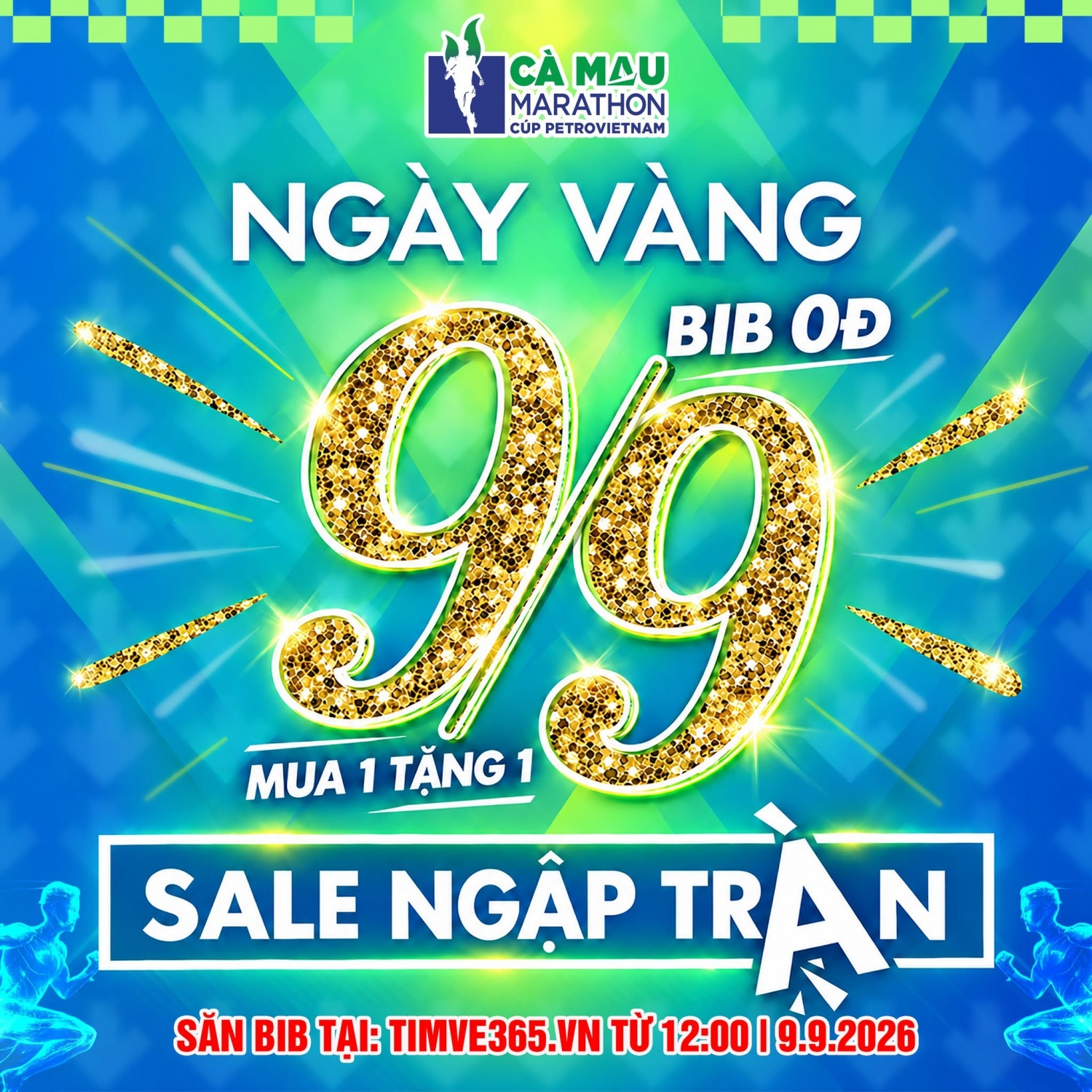 Cà Mau Marathon 2026 - Cúp PETROVIETNAM triển khai chương trình ưu đãi đặc biệt trong ngày 9/9 Cà Mau Marathon 2026 - Cúp PETROVIETNAM triển khai chương trình ưu đãi đặc biệt trong ngày 9/9