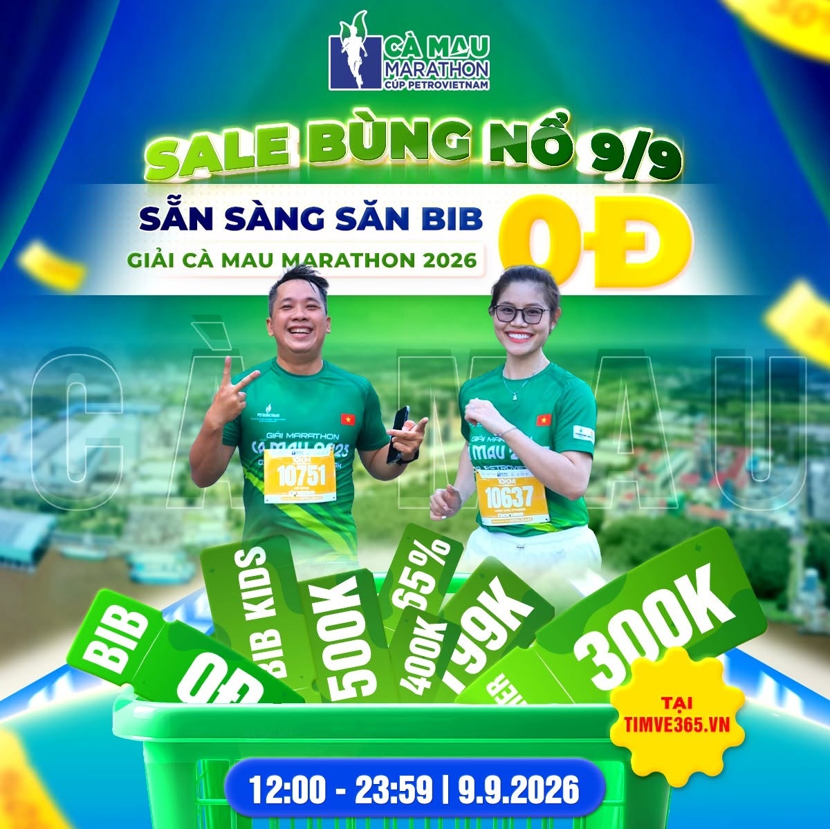 Cà Mau Marathon 2026 - Cúp PETROVIETNAM triển khai chương trình ưu đãi đặc biệt trong ngày 9/9 Cà Mau Marathon 2026 - Cúp PETROVIETNAM triển khai chương trình ưu đãi đặc biệt trong ngày 9/9