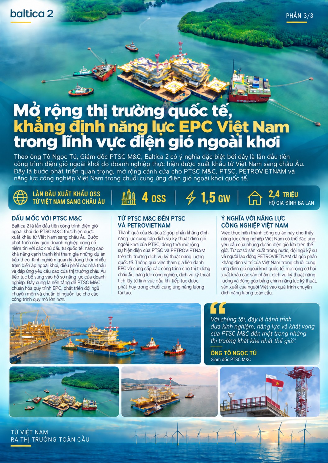 [E-Magazine] Baltica 2: Dấu ấn EPC Việt Nam trong chuyển dịch năng lượng tại châu Âu