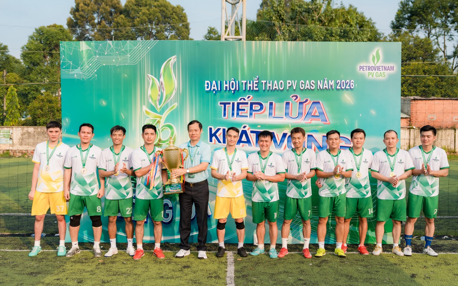 Chi nhánh Khí Tây Nam Bộ giành giải Nhì toàn đoàn tại Đại hội Thể thao PV GAS 2026