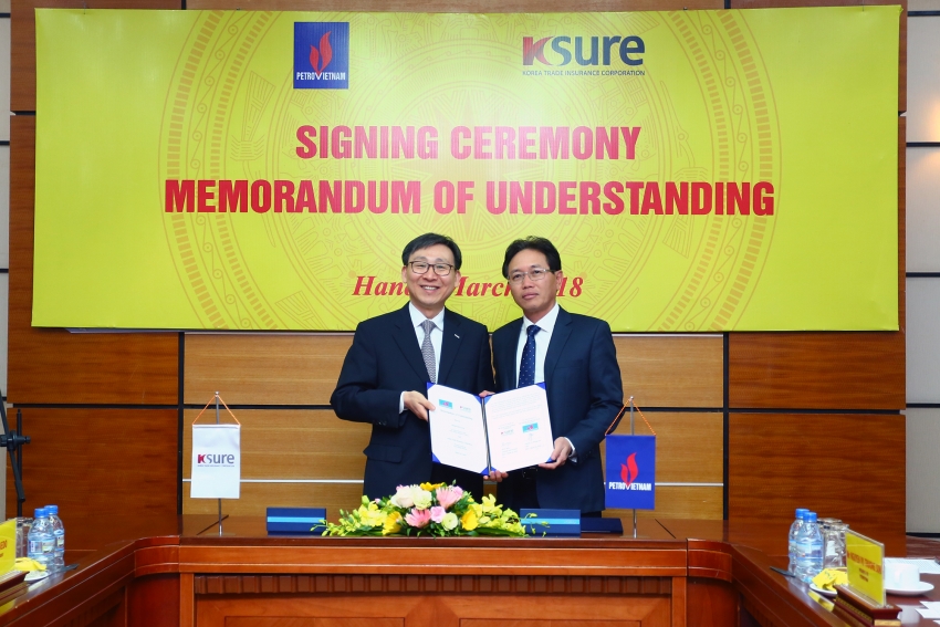 Petrovietnam ký kết MOU thỏa thuận hợp tác với K-Sure petrovietnam ky ket mou thoa thuan hop tac voi k sure