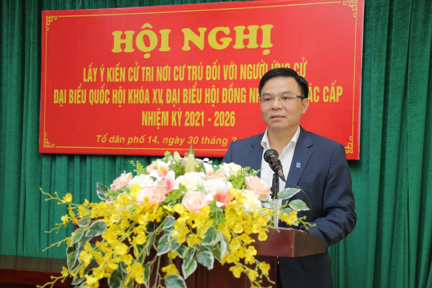 Đồng chí Lê Mạnh Hùng được 100% cử tri tại nơi cư trú tín nhiệm giới thiệu ứng cử ĐBQH