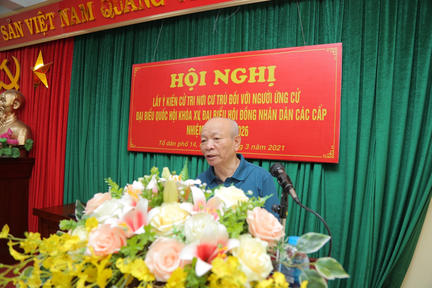 Đồng chí Lê Mạnh Hùng được 100% cử tri tại nơi cư trú tín nhiệm giới thiệu ứng cử ĐBQH