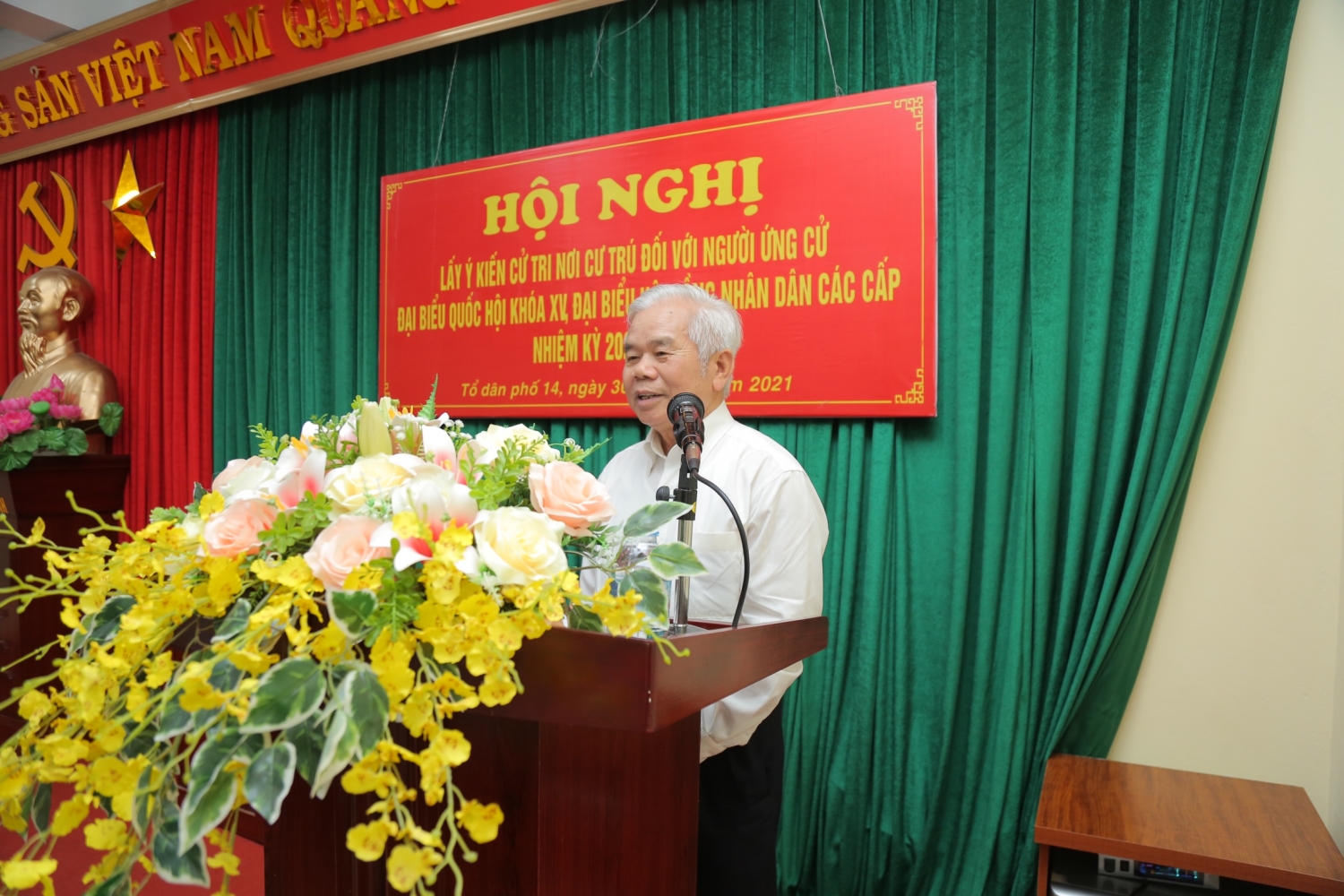 Đồng chí Lê Mạnh Hùng được 100% cử tri tại nơi cư trú tín nhiệm giới thiệu ứng cử ĐBQH