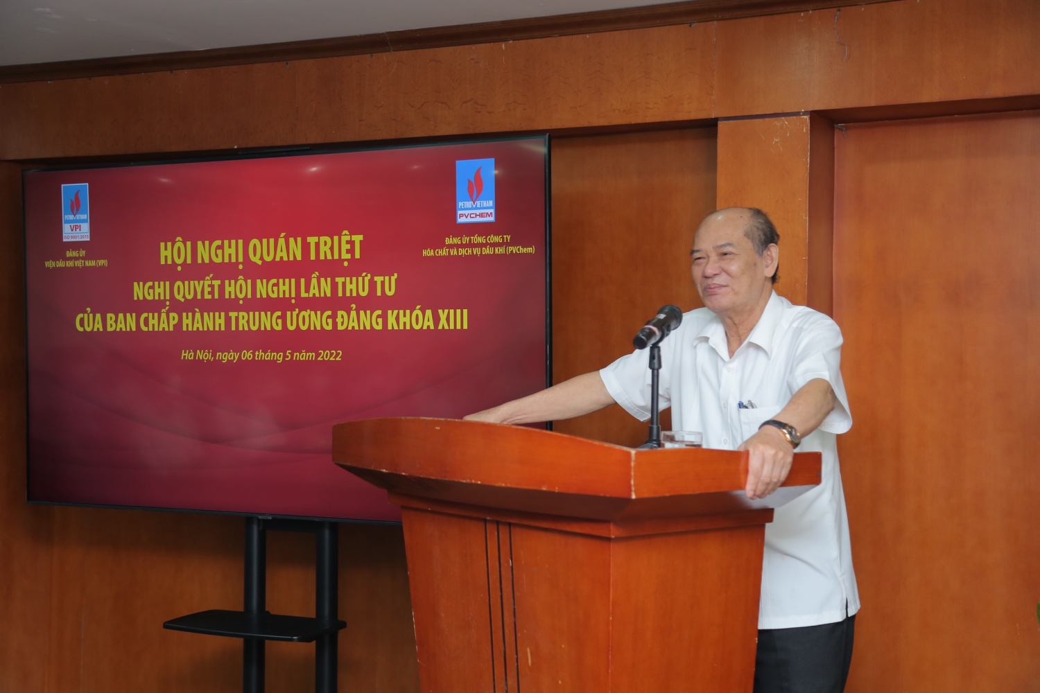 Đảng ủy VPI và PVChem tổ chức Hội nghị quán triệt Nghị quyết Hội nghị Trung ương 4, khoá XIII