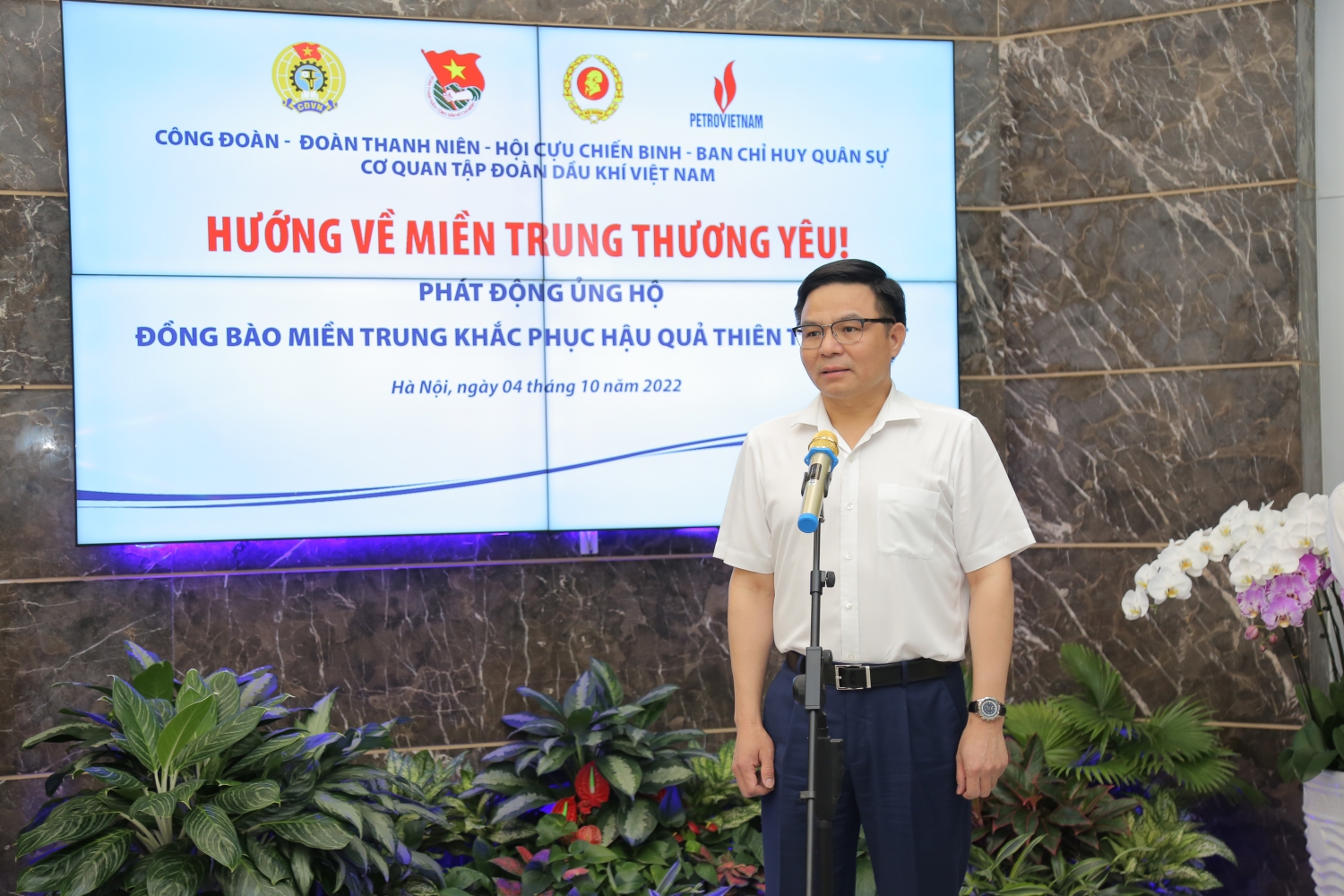 Petrovietnam phát động ủng hộ đồng bào miền Trung bị ảnh hưởng bởi bão Noru